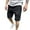Black, variant on Lisingtool Mens Pants Male Summer Casual Slim Solid Cargo Pant Drawstring Shorts Trousers Pant Pocket Shorts Khaki