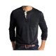 thumbnail image 1 of Sunloudy - Camisetas para hombre, manga larga, cuello, diseño de botones, bolsillos, ropa de calle decorativa, tops de fondo Sunloudy  moda, 1 of 3
