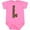 Raspberry, variant on Inktastic Leopard Print Letter L Boys or Girls Baby Bodysuit