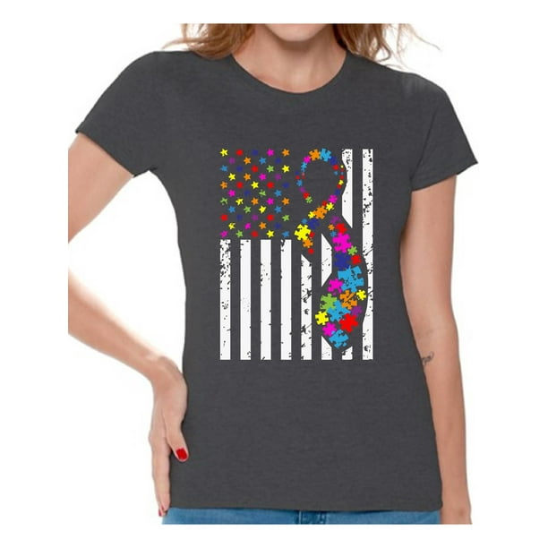 Awkward Styles - Awkward Styles USA Flag Autism Shirts for ...