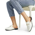 thumbnail image 7 of BURUDANI Women Buckle Backless Flats Mules Slip-On Dressy Casual Loafer Slides Comfort Shoes, 7 of 7
