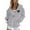 Light Gray, variant on Winter Blank Sweat Shirts for Women Womens Plain Pullover Hoodies Zip up Tunic Hoodie Hoodies Sweatshirt for Women Women's Zip Up Hoodie With Print Long Sleeve Drawstring Pocket Casual Black XXL