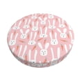 thumbnail image 6 of Uemuo Cute Rabbit Carrot Pattern Round Bar Stool Seat Covers Washable Stool Cushion Slipcover Elastic Bar Chair Covers-12 inch, 6 of 7