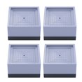 thumbnail image 2 of General Furniture Square Heightening Pad 4PCS Stackable Heavy Duty Riser Sofa Foot Pad Antislip for Refrigerator New。，, 2 of 2