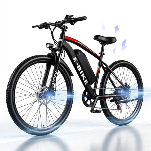 Setohet 26" Electric Bike for Adults , Powerful 500W E Bike with 36V Removable Battery: 7-Speed Commuter Bike ,UL2849