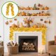 thumbnail image 1 of pstuiky Decoraciones de Halloween y Acción de Gracias guirnalda de hojas artificiales calabaza colgante de ratán guirnalda de hojas de arce decoración para interiores hogar Halloween, 1 of 6