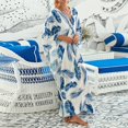 thumbnail image 7 of CIENVNSTG Womens Plus Size Swimsuit Cover Up Floral Print Lightweight Kaftan Dress with Kimono Sleeves for Beach Pool and Summer Loungewear Sky Blue One Size, 7 of 7