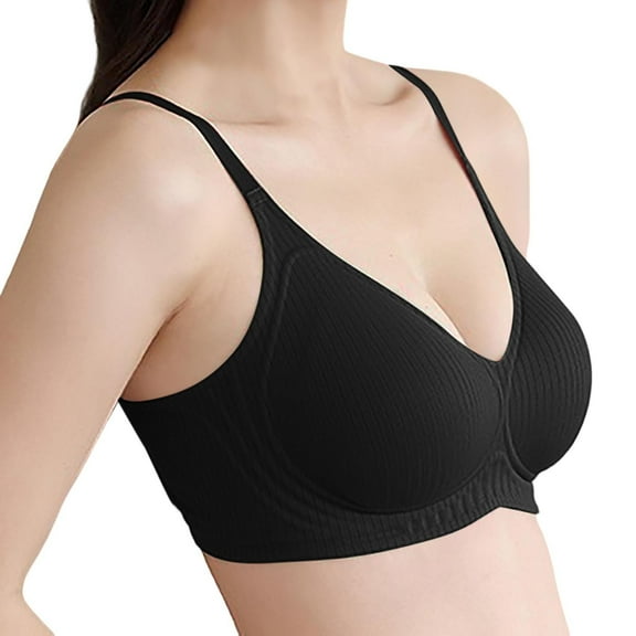 Lixiuxyad Wire Bras for Women Women's Jelly Glue Lift Up Soft Support Seamless Push Up Side Retraction Semi Fixed Cup Bra