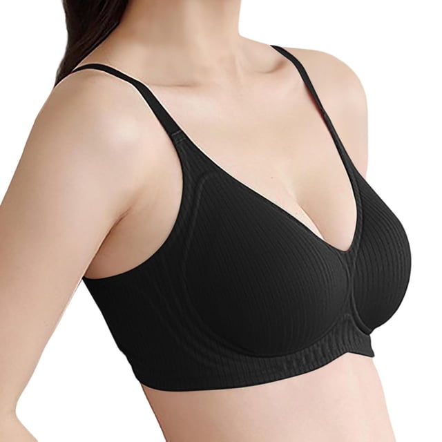 Brasier Mujer Sujetador Push-up con Retracción Lateral y Copa Semifija para Mujer, con Realce y Soporte Suave, sin Costuras y Pegamento de Gelatina Grande