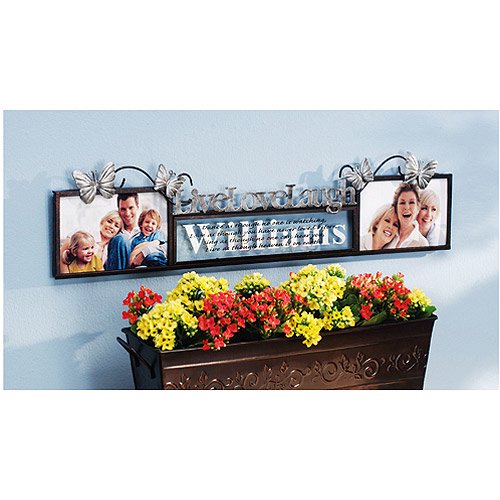 Personalized Live Love Laugh Double Frame, 4x6