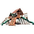 thumbnail image 3 of Playground One Huge Playsets 5.5' Deck Mega with Bridge or Tunnel - Green with Yellow Slide, 3 of 5