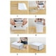 thumbnail image 3 of Bewildely Caja de zapatos con tapa Caja de cajón transparente Cajas de zapatos de plástico Caja de almacenamiento apilable Organizador Almacenamiento y organización del hogar verde claro, 3 of 6