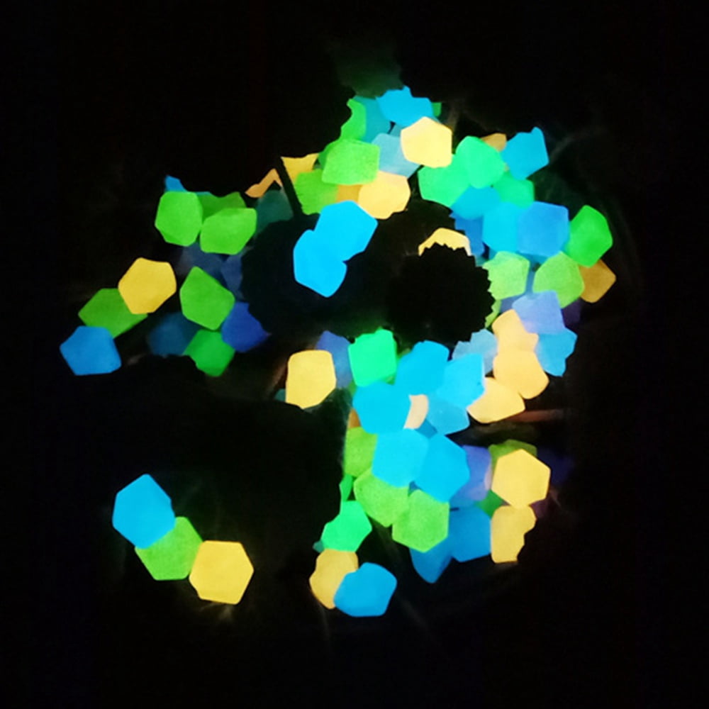 500 Pierres Luminescentes Glow In The Dark - Galets Brillants Pour Décoration Jardin, Aquarium, Pot
