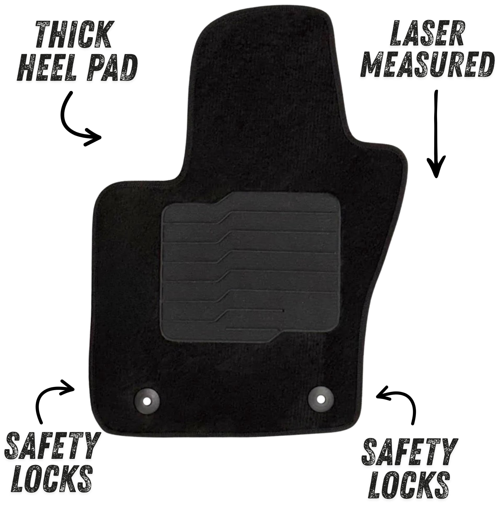 Carpet Floor Mats Fit for 2017 to 2026 Jeep Compass, Front and Rear, ecoMats