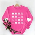 thumbnail image 5 of yievot Women Valentine's Day Sweatshirts Heart Graphic Crew Neck Pullover Long Sleeve Casual Shirts Tops, 5 of 9