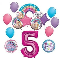 JoJo Siwa Party Supplies 5th Birthday Dream Crazy Big Balloon Bouquet Decorations