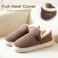 thumbnail image 3 of Fadezar Womens Fuzzy Slippers Memory Foam Warm House Shoes for Women and Men, 3 of 6
