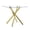 Yellow, variant on WanKaMom Modern Chrome Bar Table, Square Dining Table & Glass Dining Table, Thickened Tempered Glass, Safe Rounded Edges, Versatile for Home Bars & Living Rooms