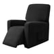 thumbnail image 2 of Funda de sofá reclinable de poliéster suave, resistente a la suciedad Negro, 2 of 9