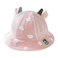 thumbnail image 1 of MIASHUI Baby Hats Kids Cute Cartoon Sun Hats Breathable Summer Spring Outdoor Beach Cap,Pink,One Size, 1 of 4