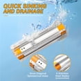 thumbnail image 3 of YOWPSY Aquatic Weed & Sludge Tiller, Lake & Pond Weed Removal Tool，Rid Weeds Roots and Muck Buildup, 18ft Aluminum Handle, 6 Preassembled Stainless Steel Blades, Super Easy Assembly, Yellow., 3 of 7