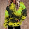 thumbnail image 2 of Womens Hooded Sweatshirt Color Blocking Plus Size Long Sleeve Drawstring Pullover Pocket Loose Hoodie Sports Tops, 2 of 7