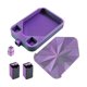 thumbnail image 1 of Bandeja para pinturas de diamantes, suministros para manualidades, clasificador de diamantes de imitación versátil y fácil de usar Negro Púrpura, 1 of 8