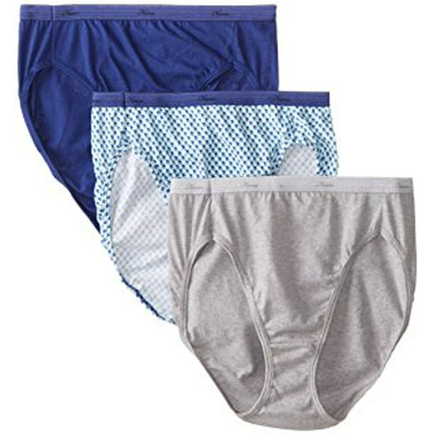 Hanes Women's Cotton Hi-cut Panties, 3-pack - Walmart.com