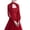 Wine red, variant on Women Elegant Side Split Long Sleeve Wedding Shawl Cape Halter Neck Chiffon Shrug Capelet Open Front Backless Floral Lace Bridal Jacket Bolero
