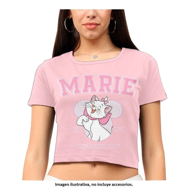 Playera The Aristocats Talla CH Estampado Marie Rosa