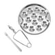 thumbnail image 2 of Plato de caracoles de acero inoxidable mayimx con 12 agujeros, 2 of 9