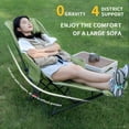 thumbnail image 5 of Folding Camping Chairs, Camping Lounge Chair with Detachable Footrest Adjustable Backrest, Portable Folding Chair, 5 of 10