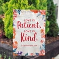 thumbnail image 3 of America Forever Bible Verse Garden Flag - 12.5 x 18 inch - 1 Corinthians 13:4 Love is Patient and Kind - Christian Quotes Religious Outdoor Yard Decorative Inspirational Faith Flag, 3 of 5