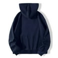 thumbnail image 4 of ICHUANYI Clearance Womens Heart Print Gothic Style Sleeve Hoodlies Zipper Thermal Hoodie With Cropped Zip Up Women Coat(Navy, L) ICHUANYI WER2023080706307, 4 of 6