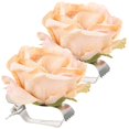 thumbnail image 1 of Curtain Accessories Flower Shape For Bathroom Curtain Holding 9x9cm Plastic Metal 2Pcs, 1 of 5