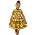 thumbnail image 4 of Toddler Kids Baby Girls African Dashiki Traditional Style Sleeveless Round Neck Dress Ankara Princess Dresses Outfits, 4 of 5