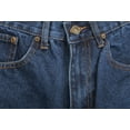 thumbnail image 3 of Men's Quality Cotton Denim Comfort Fit Casual Straight Leg Work Jean Pants (Stonewash, 38W x 32L), 3 of 3