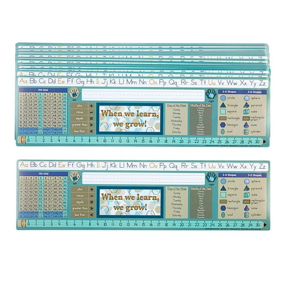 Really Good Stuff Cool and Calm Self-Adhesive Vinyl Desktop Helpers - Set Of 24 - Primary