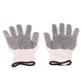 thumbnail image 3 of BBQ Gloves, Non Discoloring 800 Degrees Celsius  Independent Finger Design Washable Heat Resistant Gloves 11in  For Firepit, 3 of 8