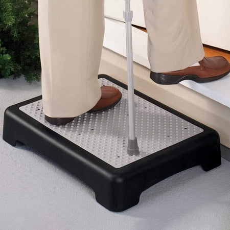 Platform Step Stool Bed Step Non-Slip Rubber Stair Riser Portable Anti-Fall Safety Platform for Elderly and Adults 15.75" L x 19.5" W x 3.75" H