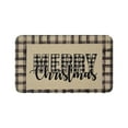 thumbnail image 2 of Christmas Doormat, Non-Slip Absorbent Kitchen Rug, Holiday Patterned Floor Mat for Entry Door Indoor Use Home Decor(Beige), 2 of 4