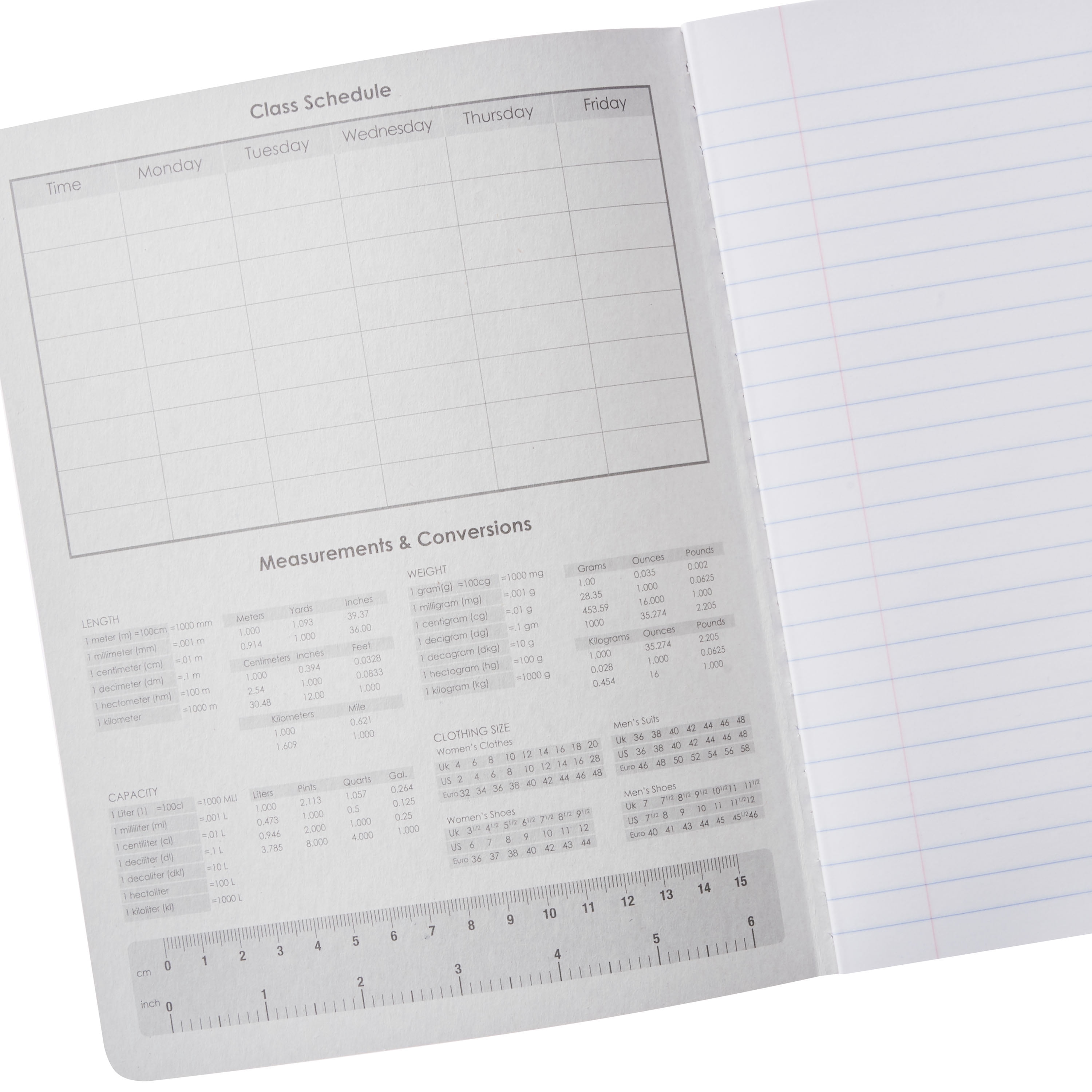 Pen+Gear Wide Rule Composition Notebooks, Red, 100 Sheets
