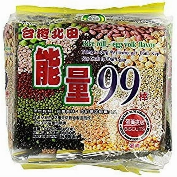 All Natural Energy 99 Pei Tien Rice roll with Egg Yolk Flavor 6.35oz (4 Packs)