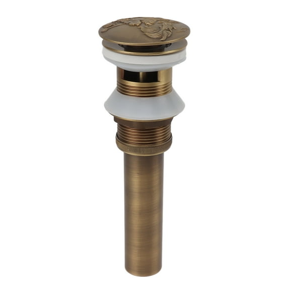 Bathroom Kitchen Sink Drain All Copper Pop Up Sink Drain Non Leakage Stable Sink Drain Perforated