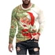 thumbnail image 2 of Blusas y camisas de manga larga con cuello redondo para hombre, blusa informal de manga larga con cuello redondo y estampado, blusa de poliéster para hombre, 2 of 4