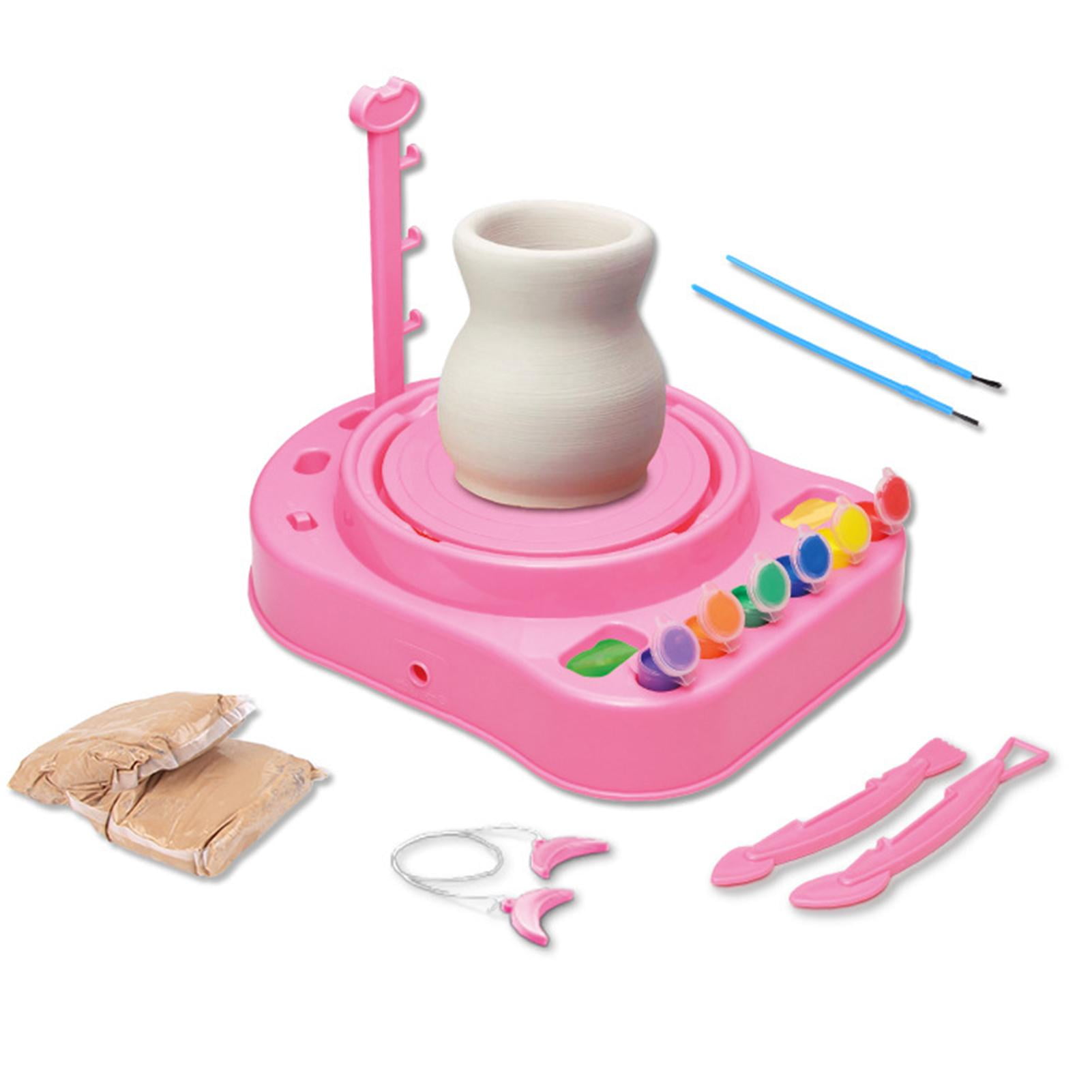 Details about   Machine Ceramic Kit Clay Wheel Pottery Wheel for Children Home Toy Without Clay 