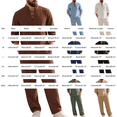 thumbnail image 3 of Migroa Mens 2 Pieces Cotton Linen Set Long Sleeve Shirts Casual Drawstring Yoga Pants Loose Fit Straight Legs Beach Trousers Summer Beach Wedding Outfits Khaki S, 3 of 7