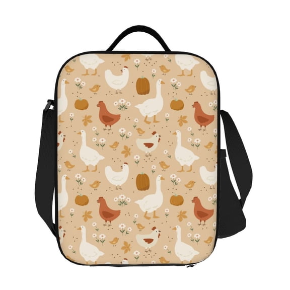 Ratiio Autumn and Thanksgiving Print Lunch Box - Reusable Lunch Bag Men Adult Women- Insulated LunchBox