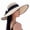 White, variant on Women's Wide Brim Sun Hat, Foldable Straw Beach Bucket Hat with UPF 50+ UV Protection, Packable Cooling Summer Hat for Travel, Elegant Design. Khaki