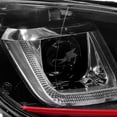 thumbnail image 5 of AKKON - For 10-14 VW GOLF GTI [Red Stripe Dual U-Halo] LED Tube Black Bazel Projector Headlight Pair, 5 of 6